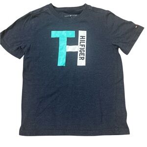 Tommy Hilfiger Dark Blue Tee with Turquoise Accent for Kids